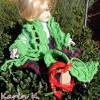 Puppenset Häkeljacke und Hütchen Maigrün Wolle von Lana Grossa Bild 4