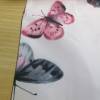 RESTSTÜCK: 2,0 m x 1,55 m Wasserfester Nylonstoff Schmetterlinge rosa(1m/5,00€) Bild 2