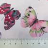 RESTSTÜCK: 2,0 m x 1,55 m Wasserfester Nylonstoff Schmetterlinge rosa(1m/5,00€) Bild 3