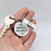 Schlüsselanhänger personalisiert für die wundervolle Oma Bild 3
