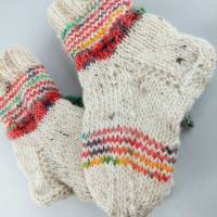 Babysocken handgestrickt, Sohlenlänge ca. 10 cm, Baby Socken Bild 5