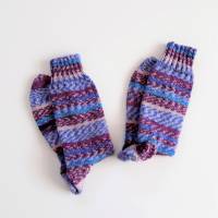 Schöne Socken, unisex, blau bunt, Gr. 38/39, weich und warm gestrickt Bild 2