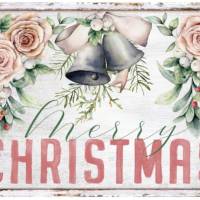 Reispapier - Motiv Strohseide - A4 - Decoupage - Vintage - Weihnachten - Christmas- 19574 Bild 1