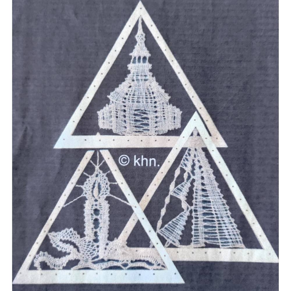 Miniatur Dreieck Kerze Klöppelbrief als PDF Download Bild 1