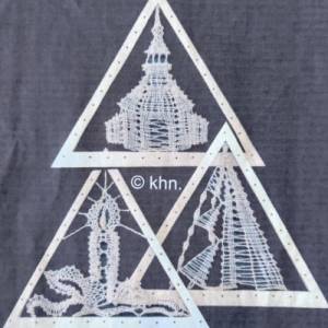 Miniatur Dreieck Kerze Klöppelbrief als PDF Download Bild 1