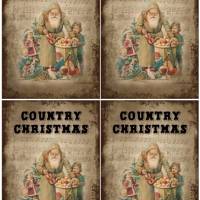 Reispapier - Motiv Strohseide - A4 - Decoupage - Vintage - Weihnachten - Country Christmas - 19595 Bild 3