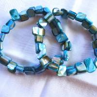 Perlenarmbänder 2er Set un türkisblau Barcelet handgemacht von Hobbyhaus Bild 10
