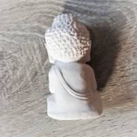 Raysin Figur zum Bemalen, Gipsform, kleiner Buddha sitzend Bild 2