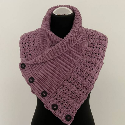 Häkelanleitung - Schalkragen "Vintertid"