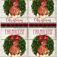 Reispapier - Motiv Strohseide - A4 - Decoupage - Vintage - Weihnachten - Christmas - Farmhouse - 19576 Bild 3