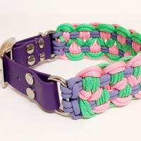 Set Halsband und Leine, in Wunschfarben, Halsband verstellbar, Leine 2m 3-fach verstellbar, Hundeleine und Hundehalsband Bild 2