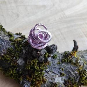 Drahtjuwel Ring Rose rosa,Rosenring,Ring Blume Bild 1
