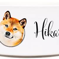 Keramik Futternapf SHIBA INU ︎ personalisiert ︎ Hundenapf mit Name Bild 1
