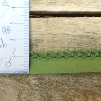 Einfassband mit Häkelrand * Häkelborte * ca. 18 mm breit * ab 0,5 m * GRÜN Bild 3