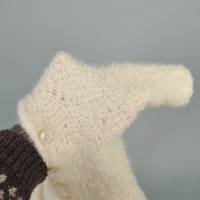 Baby Alpaka Kuschel-Jäckchen Taufe handgestrickt  Gr. 68/74 Bild 6