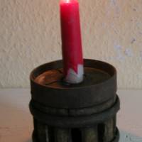 Alte Holzradnabe -  jetzt als Kerzenständer - Bild 1
