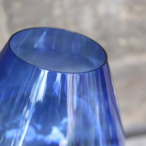 kobaltblauer Kelch Anbietschale Vase Dekoration Glas Lauscha 60er 70er Jahre DDR Bild 7