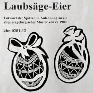 Laubsäge Eier Klöppelbrief als PDF Download Bild 1