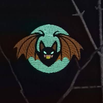 Stickdatei Fledermaus für den 10x10cm Rahmen