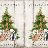 Reispapier - Motiv Strohseide - A4 - Decoupage - Vintage - Weihnachten - Christmas - Farmhouse - 19578 Bild 2