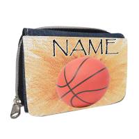 Basketball Geldbörse mit Namen / Geldbeutel Portemonnaie / Personalisierbar / Kinder Teenager / Geschenk zur Einschulung Bild 1
