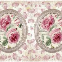 Reispapier - Motiv Strohseide - A4 - Decoupage - Vintage - Vintage Rose - 19605 Bild 2