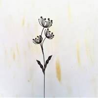 Gartenstecker Pusteblume in Shabby braun Bild 1