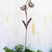 Gartenstecker Pusteblume in Shabby braun Bild 3