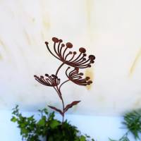 Gartenstecker Pusteblume in Shabby braun Bild 5
