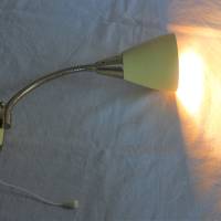 Vintage Wandlampe Messing Schwanenhals Bild 2