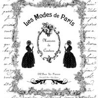 Reispapier - Motiv Strohseide - A4 - Decoupage - Vintage - Mode - Paris - 19607 Bild 1