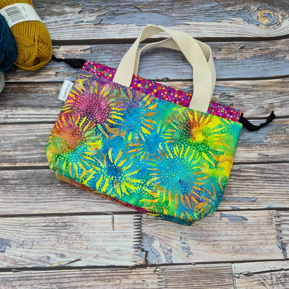 Stricktasche Aus Baumwolle - Praktische Aufbewahrung Für Wolle, Nadeln & Strickprojekte