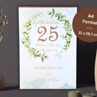 Personalisiertes Geldgeschenk zur Silberhochzeit - Hochzeitsgeschenk 25 Jahre Ehejubiläum - Hochzeitstag Bilderrahmen Bild 3