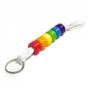 Schlüsselanhänger Herz, Rund, Polygon, Stern in Regenbogenfarben, Rainbow, LBGQ Bild 4