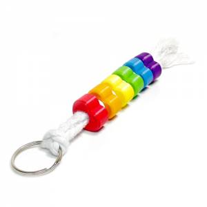 Schlüsselanhänger Herz, Rund, Polygon, Stern in Regenbogenfarben, Rainbow, LBGQ Bild 7