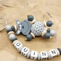 Schlüsselanhänger mit Namen Junge Hippo Geschenkidee Bild 3