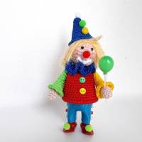 Eierwärmer/Eierbecher-Clown/Harlekin-Luftballon Tortenfigur Karneval Fasching Bild 4