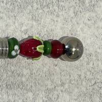 Tortenschaufel klein mit Glasperlen - Lampwork - Erdbeere Bild 3