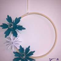 15cm Flower Hoop, Türkranz, Blumenring, Bild 1