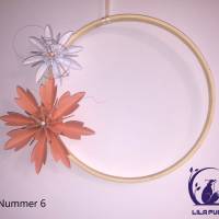 15cm Flower Hoop, Türkranz, Blumenring, Bild 4