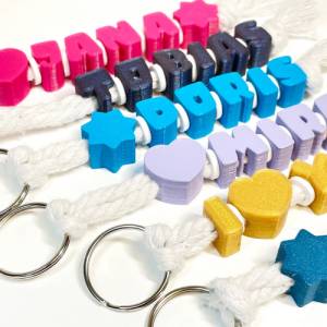 Schlüsselanhänger mit Name oder Wunschtext, personalisiert, 1-farbig - über 50 Farben Bild 4