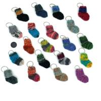 Mini-Socke als Schlüsselanhänger inkl. Einkaufswagenchip Bild 1