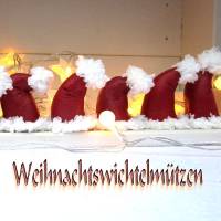 WEIHNACHTS-WICHTELMÜTZEN, eine kleine Weihnachtsdekoration aus Beton im 3er Set Bild 4