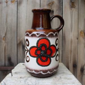Vintage Bodenvase Vase Fat Lava Keramik Scheurich 60er 70er Jahre Bild 1
