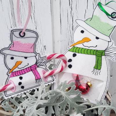 Stickdatei Schneemann Füllobjekt ITH