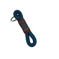 Schlüsselanhänger aus Tau, von AlsterStruppi ⌀10 mm, Länge ca. 12 cm, petrol, dunkelblau, hellblau, Leder Bild 1