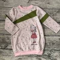 zauberhaftes Shirt / Longshirt gr.104 Rosa Mädchen mit Kuscheltier-Esel Bild 1