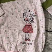 zauberhaftes Shirt / Longshirt gr.104 Rosa Mädchen mit Kuscheltier-Esel Bild 2