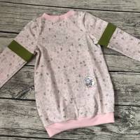 zauberhaftes Shirt / Longshirt gr.104 Rosa Mädchen mit Kuscheltier-Esel Bild 3