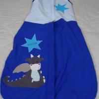 Baby-Schlafsack mit appliziertem Drachen, Wunschstoff, handgemacht Bild 4